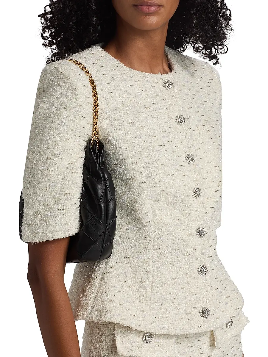 Generation Love Women's Tashi Short-Sleeve Tweed Jacket | Thumbnail 6