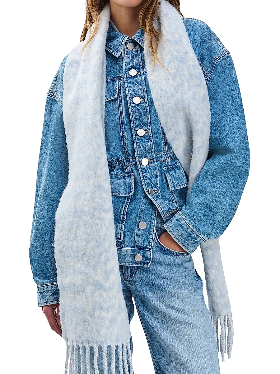 rag & bone Women's Nora Twisty Alpaca Wool Blend Scarf