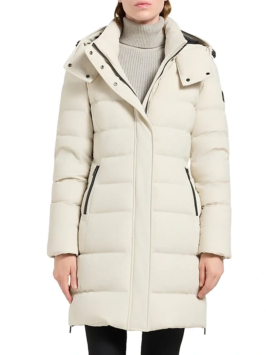 Moose Knuckles Women's Nyluxe Watershed 3 Shearling-Trim Hooded Down Parka | Thumbnail 6 Moose Knuckles Women's Nyluxe Watershed 3 Shearling-Trim Hooded Down Parka | Thumbnail 6