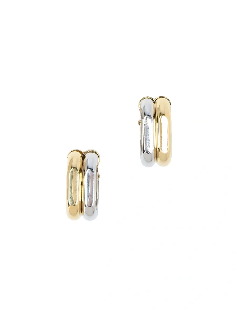 Rabanne Women's Boucle D'oreill Two-Tone Ear Cuffs - Gold Silver | Thumbnail 2 Rabanne Women's Boucle D'oreill Two-Tone Ear Cuffs - Gold Silver | Thumbnail 2
