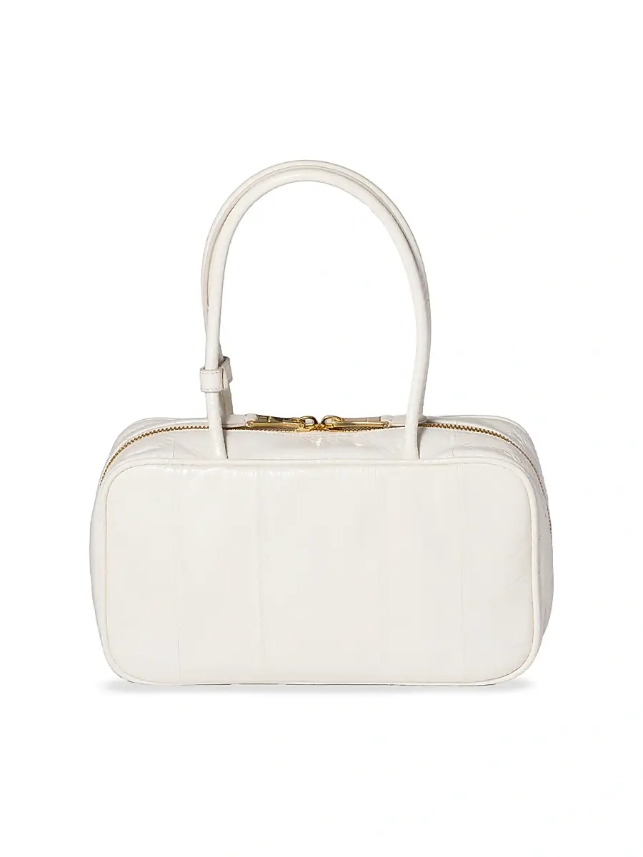 Miu Miu Women's Beau Ayers Leather Top Handle Bag - White | Thumbnail 11 Miu Miu Women's Beau Ayers Leather Top Handle Bag - White | Thumbnail 11
