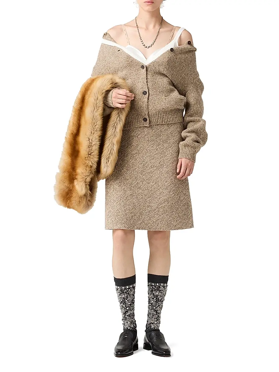 Miu Miu Women's Wool Cardigan | Thumbnail 7