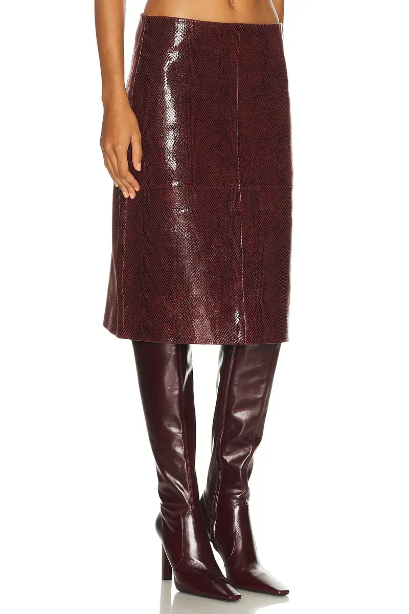 RÓHE Snake Leather Skirt | Thumbnail 2