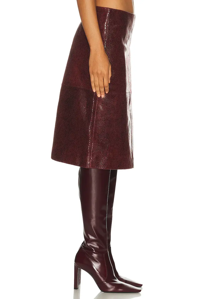 RÓHE Snake Leather Skirt | Thumbnail 3