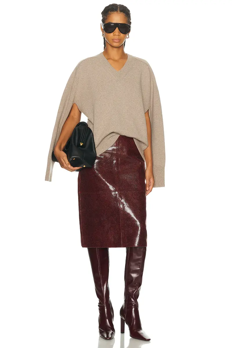 RÓHE Snake Leather Skirt | Thumbnail 5