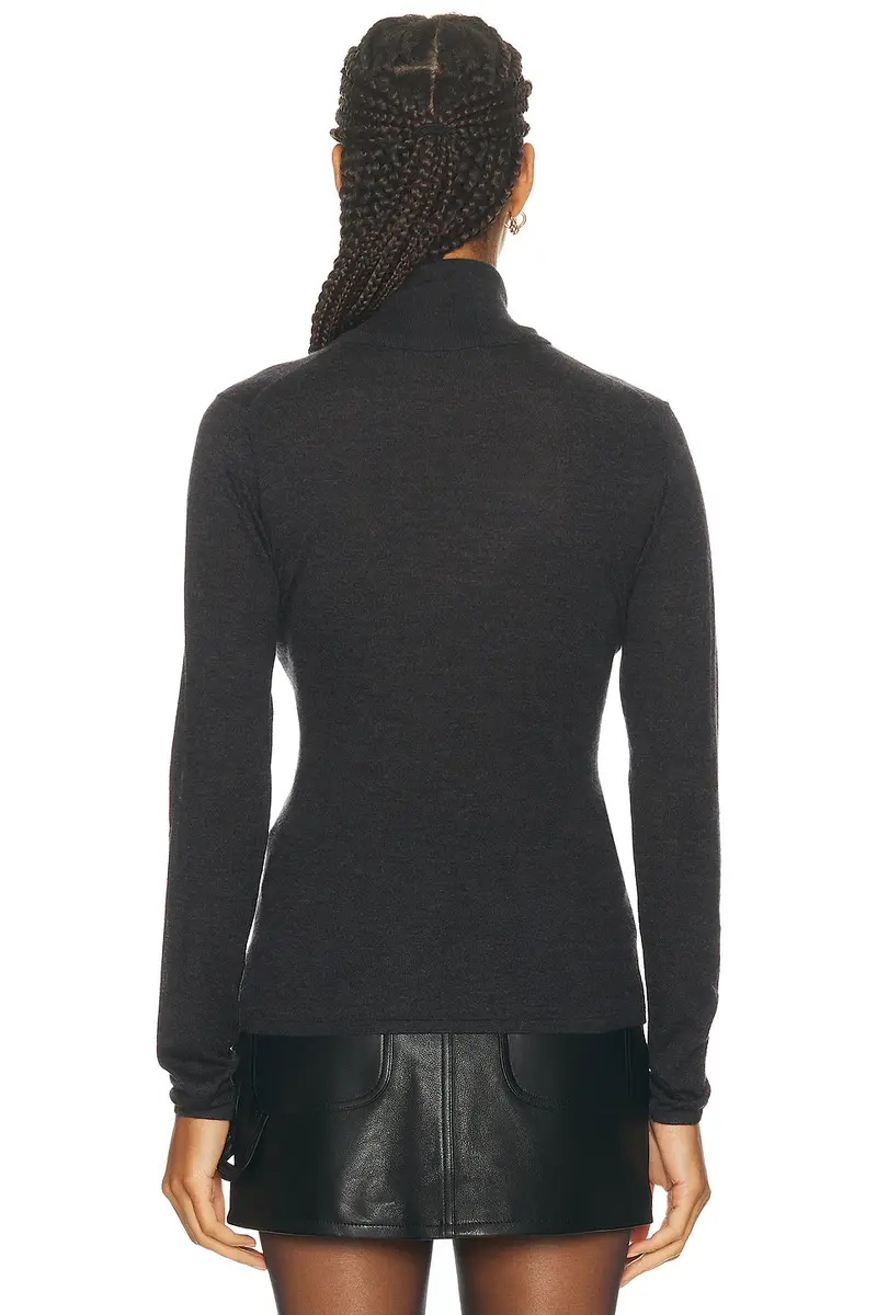 RENGGLI Cashmere Silk Fitted Turtleneck Sweater | Thumbnail 3