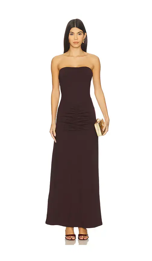 susana monaco Tube Gathered Front Dress