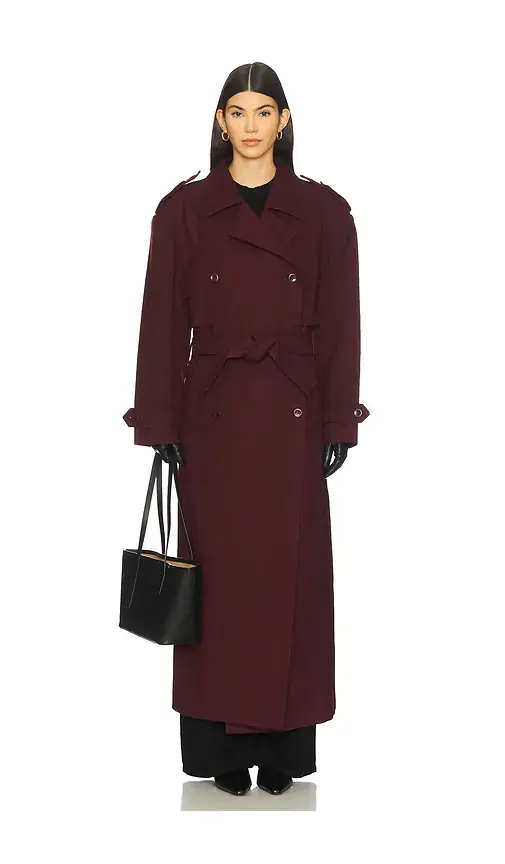Mother of All Brooklyn Long Trench Coat