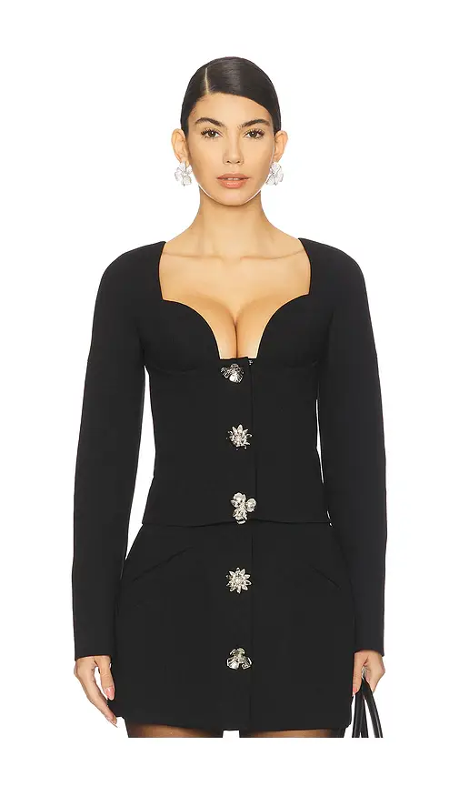 BLUMARINE Crepe Double Top | Image 1 BLUMARINE Crepe Double Top | Image 1