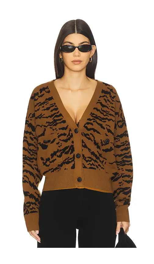 Essentiel Antwerp Icali Zebra Cardigan | Image 1 Essentiel Antwerp Icali Zebra Cardigan | Image 1