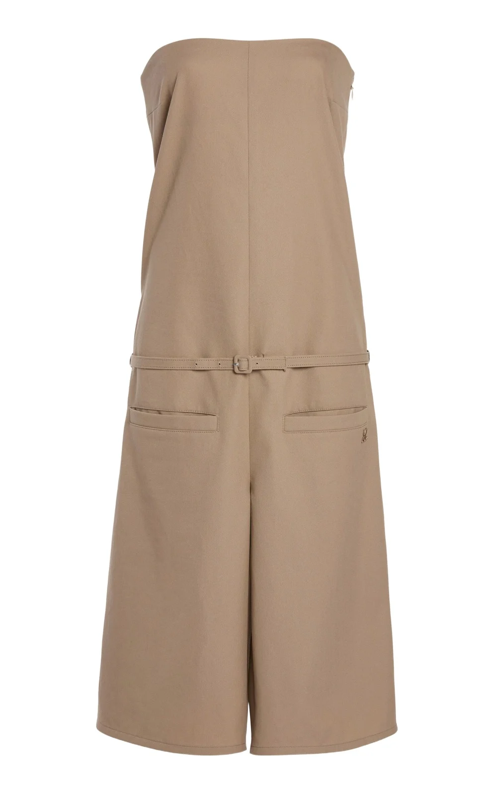 Courrèges Belted Cotton Canvas Jumpsuit