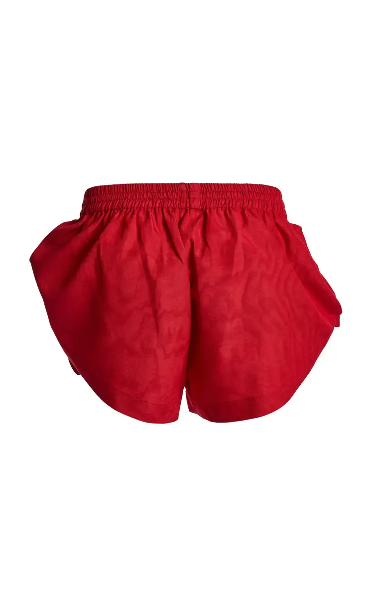 Christopher Esber Moire Cotton-Blend Mini Shorts | Thumbnail 6 Christopher Esber Moire Cotton-Blend Mini Shorts | Thumbnail 6