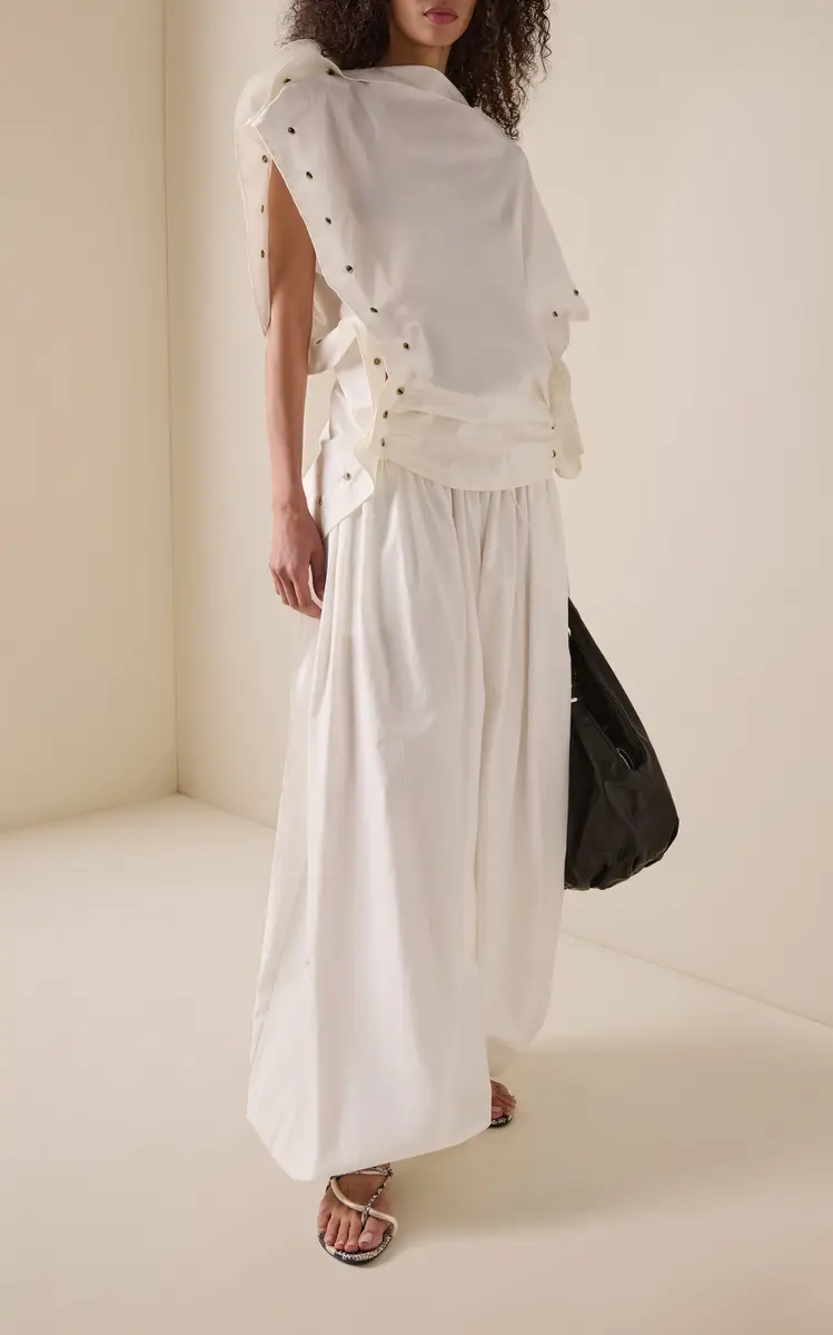 Christopher Esber Drift Cotton Wide-Leg Cuffed Pants | Thumbnail 2 Christopher Esber Drift Cotton Wide-Leg Cuffed Pants | Thumbnail 2
