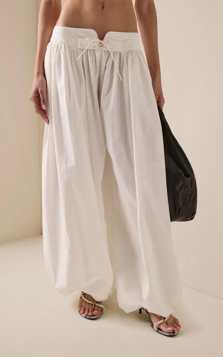 Christopher Esber Drift Cotton Wide-Leg Cuffed Pants | Thumbnail 3 Christopher Esber Drift Cotton Wide-Leg Cuffed Pants | Thumbnail 3