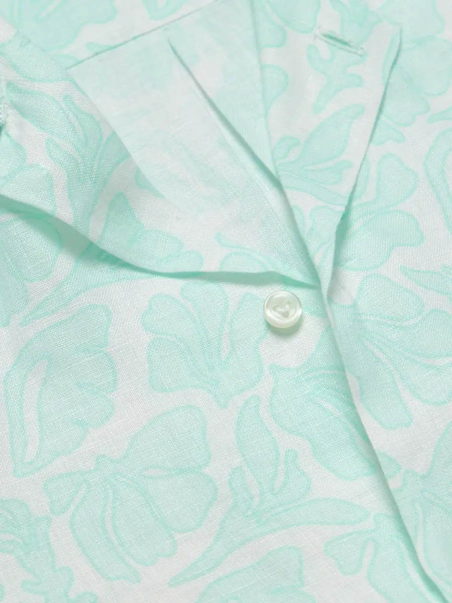 Vilebrequin Charli Camp-Collar Floral-Print Linen Shirt - Men | Thumbnail 4 Vilebrequin Charli Camp-Collar Floral-Print Linen Shirt - Men | Thumbnail 4