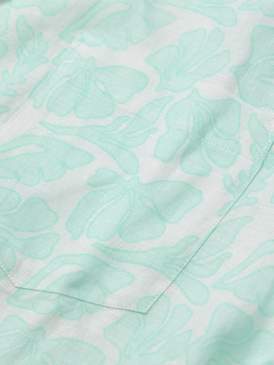 Vilebrequin Charli Camp-Collar Floral-Print Linen Shirt - Men | Thumbnail 5 Vilebrequin Charli Camp-Collar Floral-Print Linen Shirt - Men | Thumbnail 5