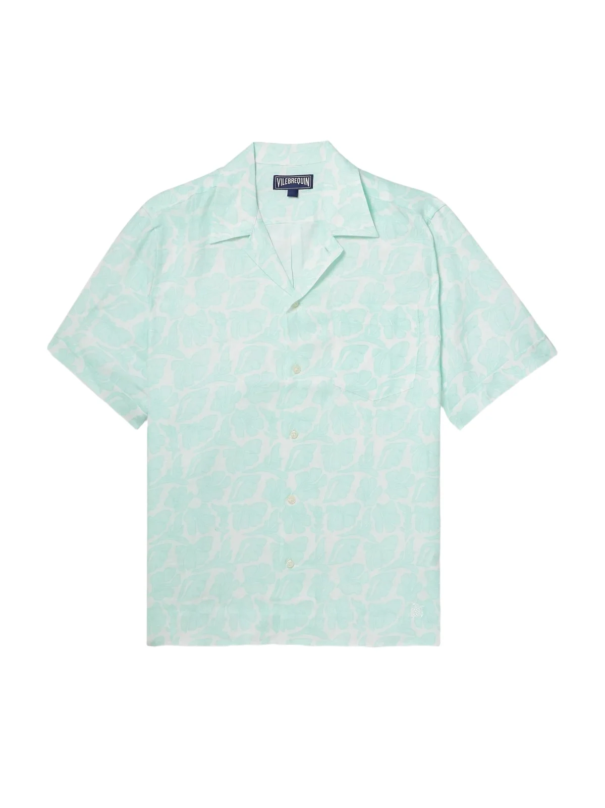 Charli Camp-Collar Floral-Print Linen Shirt - Men Charli Camp-Collar Floral-Print Linen Shirt - Men