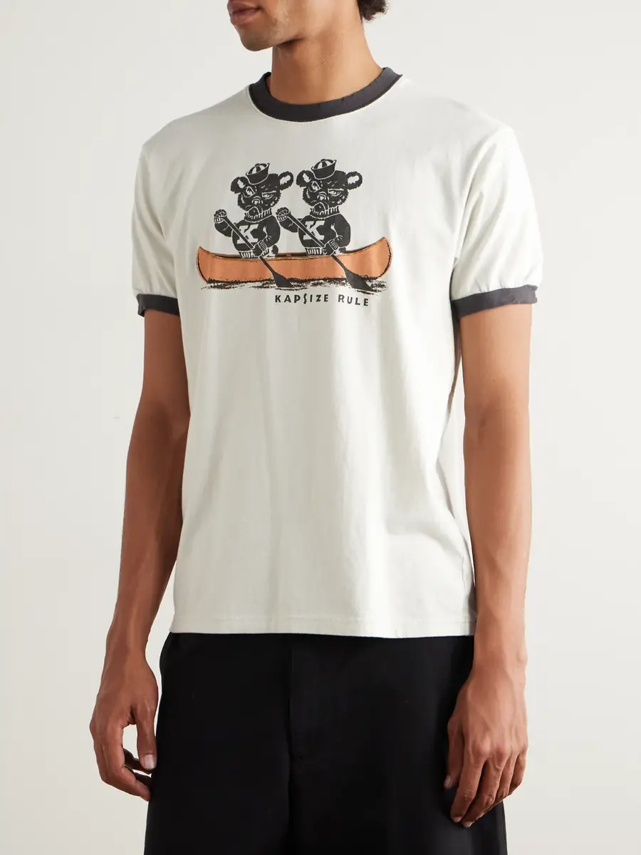 KAPITAL Slim-Fit Printed Cotton-Jersey T-Shirt - Men | Thumbnail 3 KAPITAL Slim-Fit Printed Cotton-Jersey T-Shirt - Men | Thumbnail 3