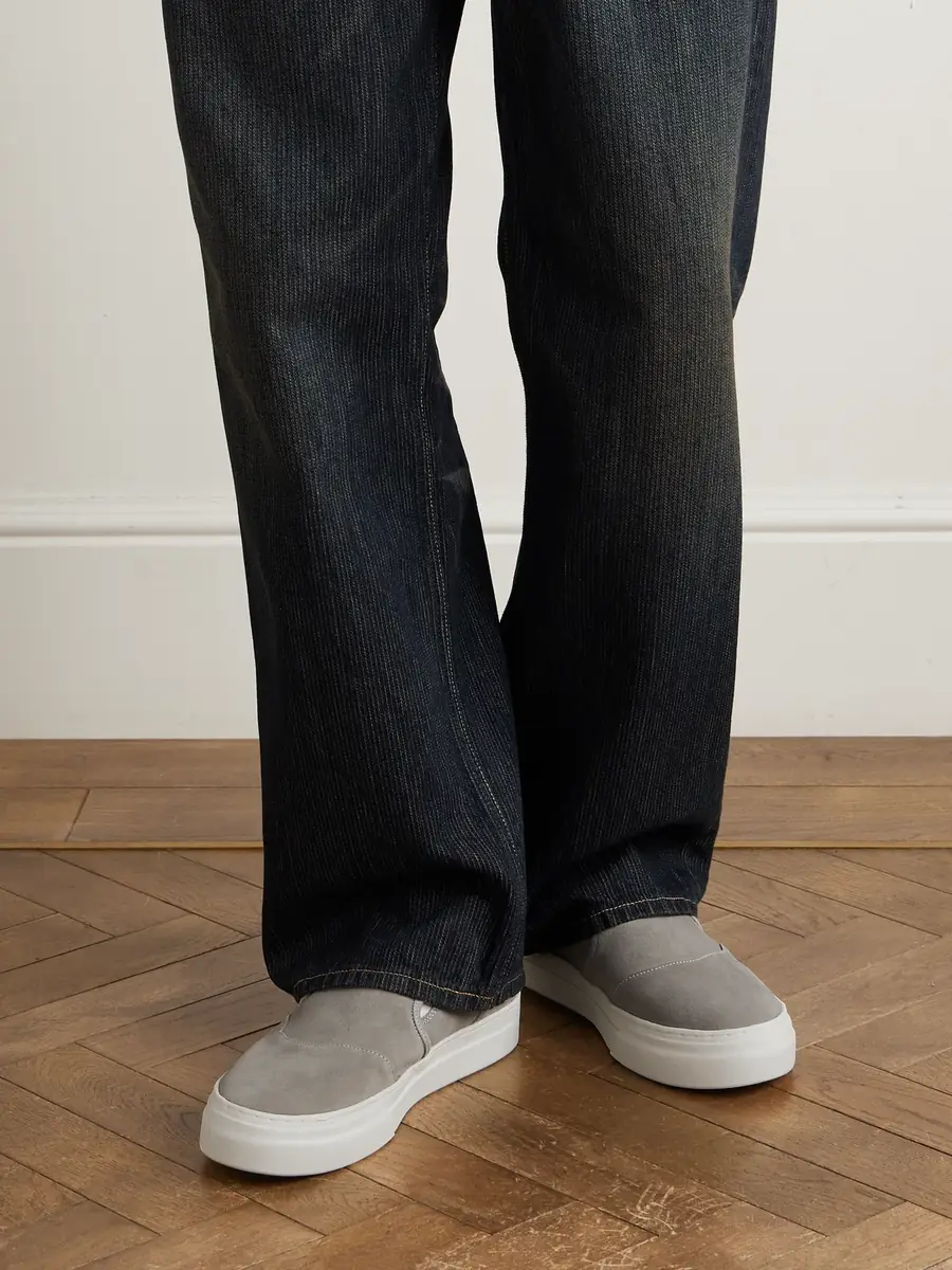 Omni Lister Canvas-Trimmed Suede Slip-On Sneakers - Men | Thumbnail 2 Omni Lister Canvas-Trimmed Suede Slip-On Sneakers - Men | Thumbnail 2
