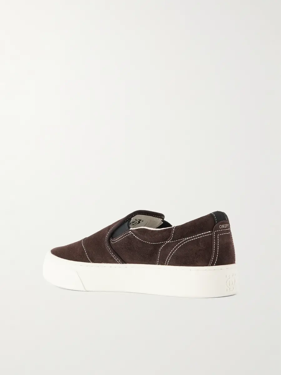 Omni Lister Canvas-Trimmed Suede Slip-On Sneakers - Men | Thumbnail 4 Omni Lister Canvas-Trimmed Suede Slip-On Sneakers - Men | Thumbnail 4