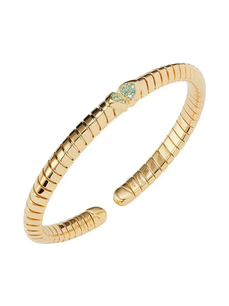 Paraiba Tourmaline Trisolina Bangle Bracelet