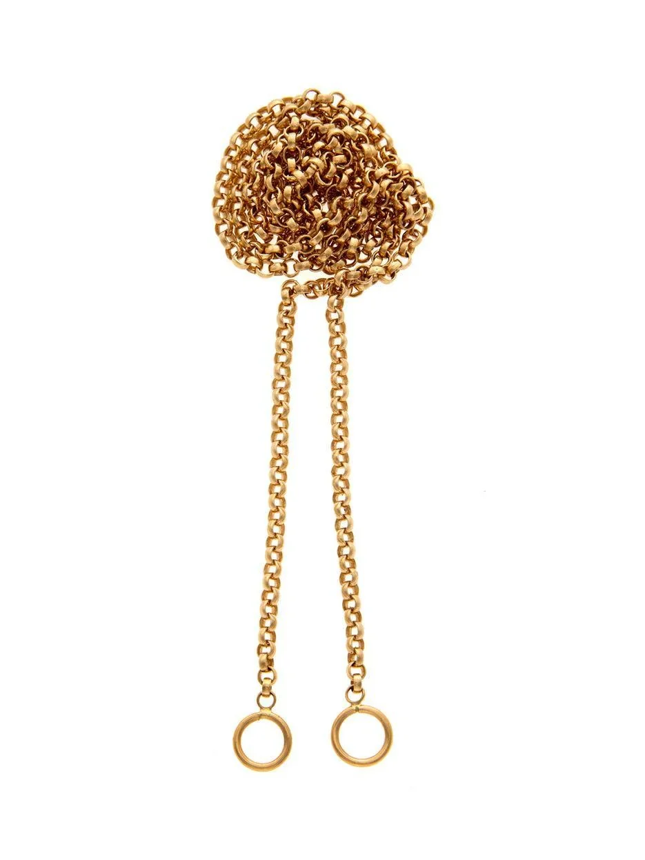 Marla Aaron Three Loop Rolo Chain Necklace