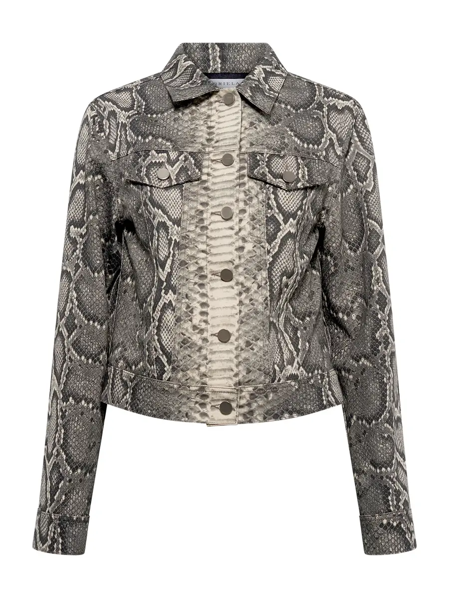 Gabriela Hearst Bronte Python Denim Jacket | Image 1 Gabriela Hearst Bronte Python Denim Jacket | Image 1