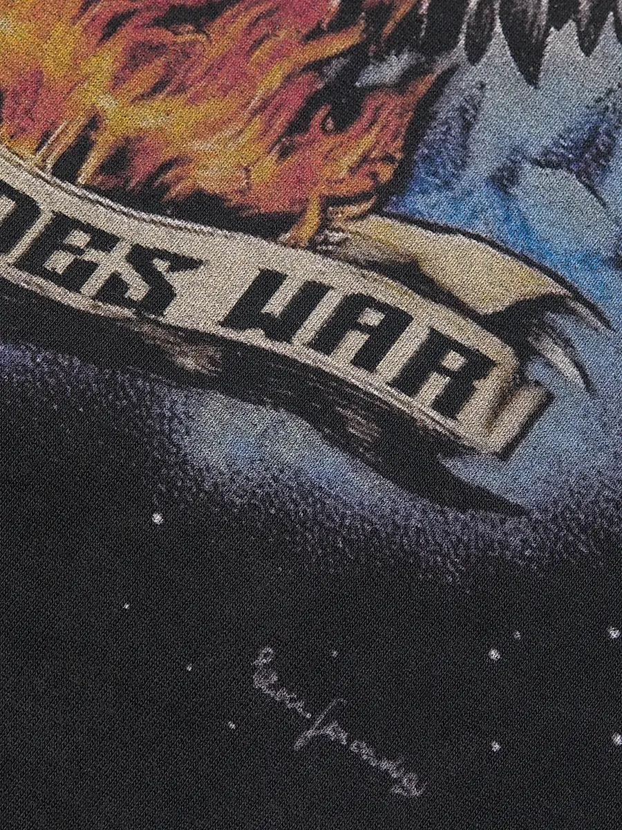 Who Decides War Men's Moon Jersey Graphic Washed Cotton T-Shirt | Thumbnail 7 Who Decides War Men's Moon Jersey Graphic Washed Cotton T-Shirt | Thumbnail 7