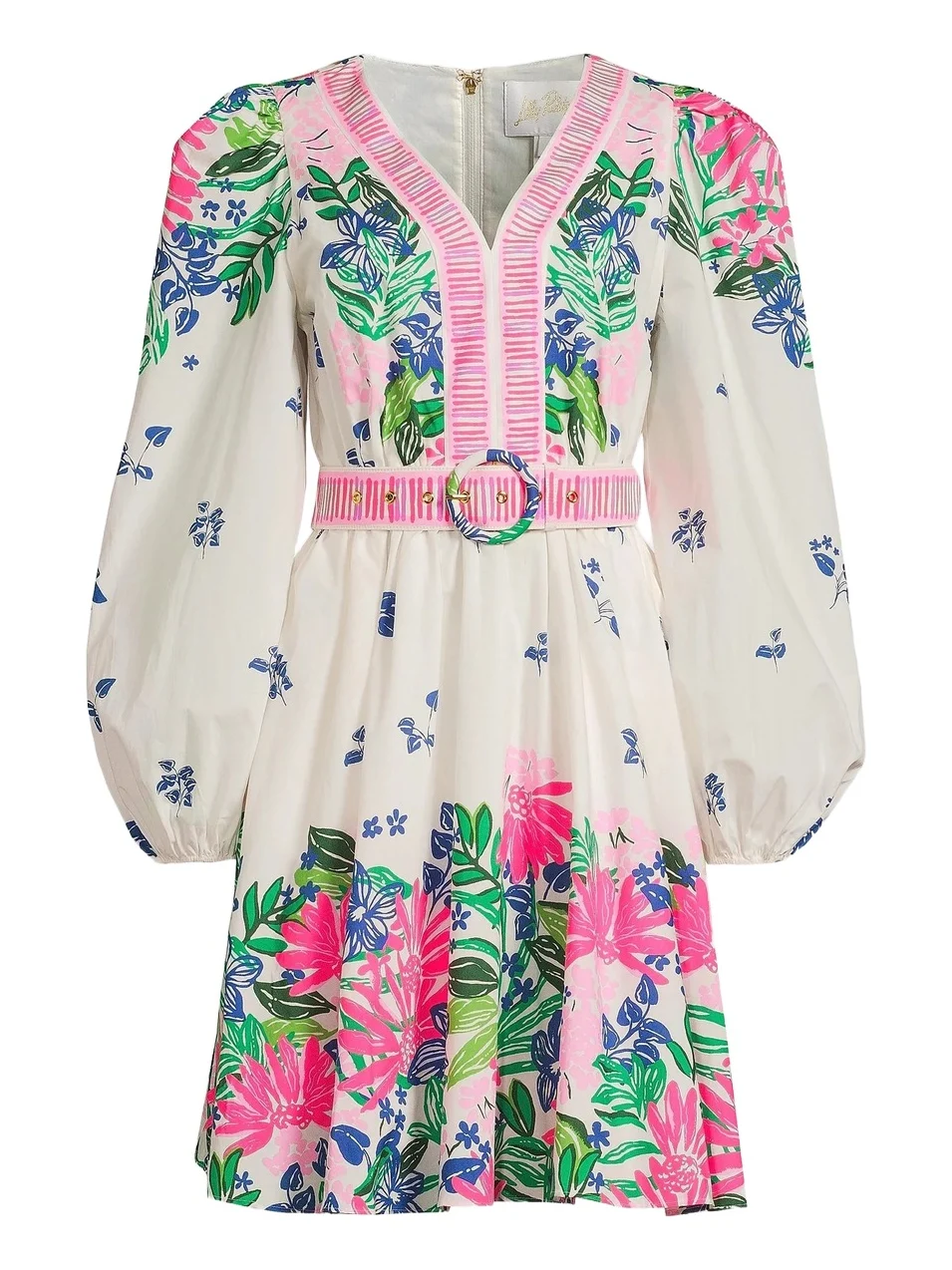 Lilly Pulitzer Women's Chyanna Floral Cotton Belted Minidress