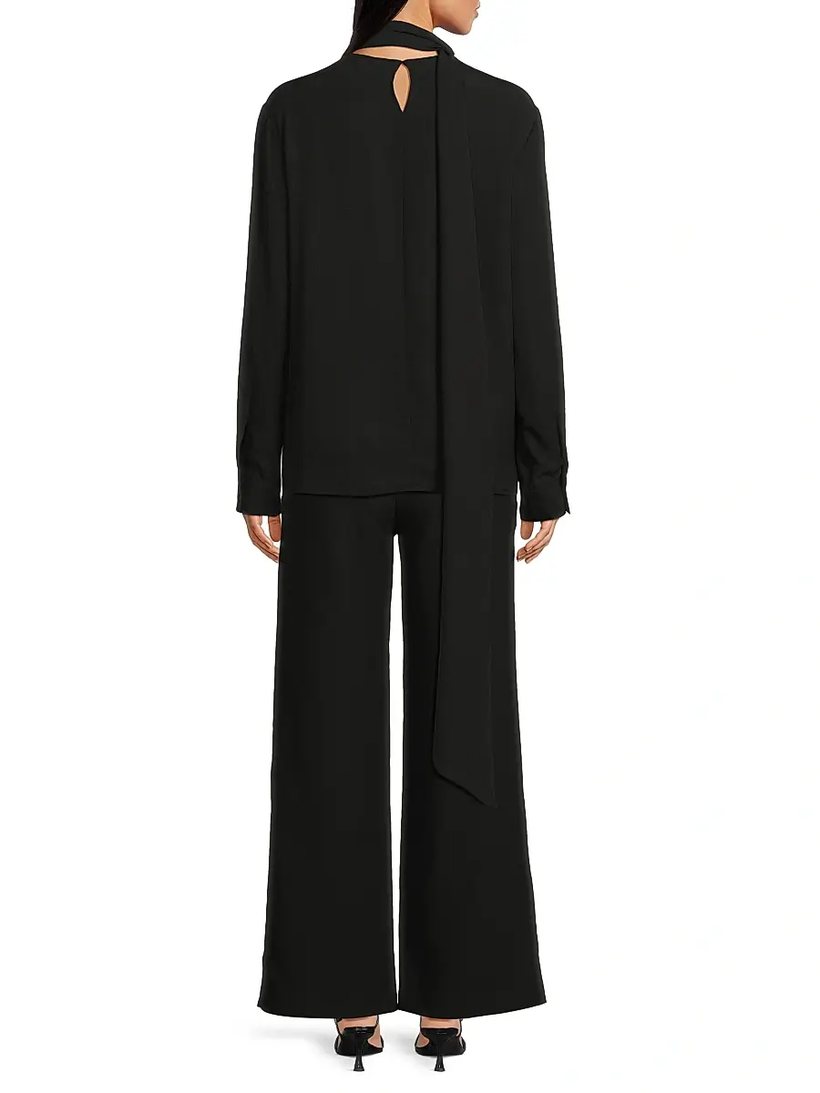 Rue Sophie Women's Elea Silk Tieneck Top | Thumbnail 5