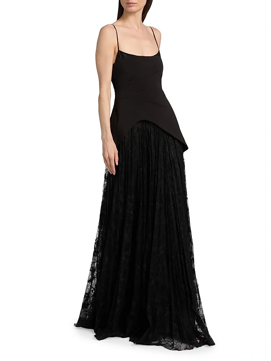 Amur Women's Leighton Pleated Gown | Thumbnail 2