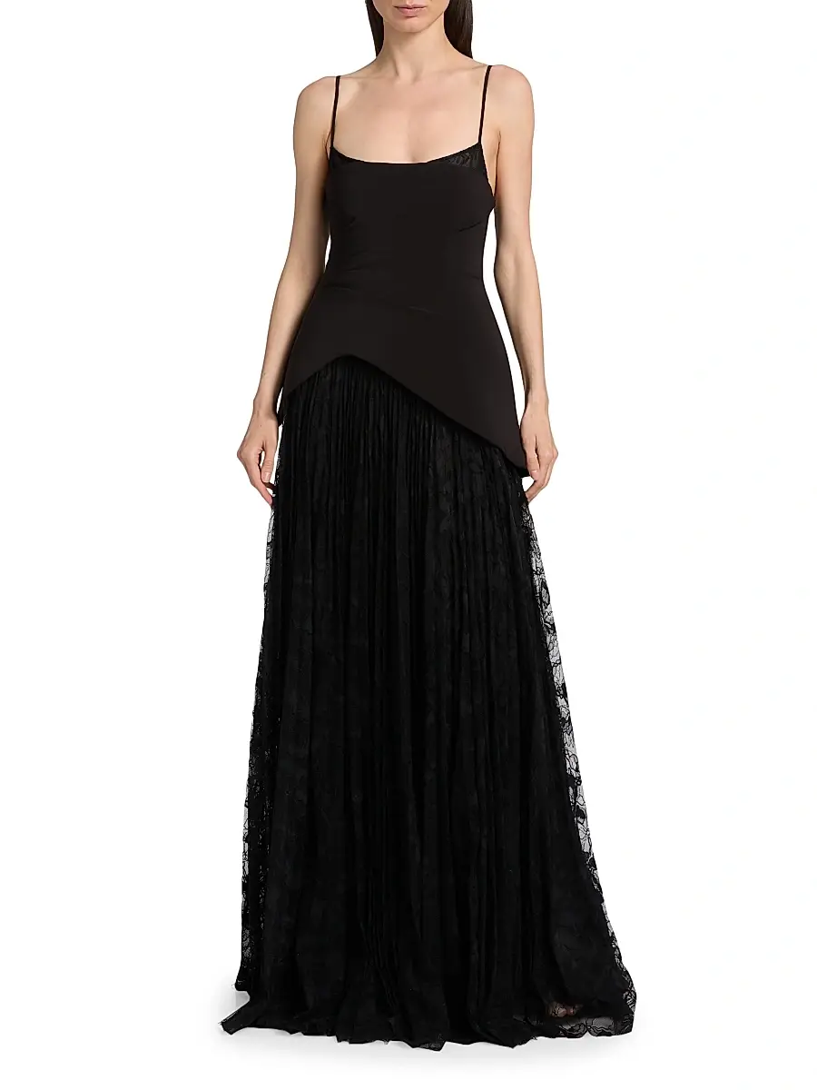 Amur Women's Leighton Pleated Gown | Thumbnail 3