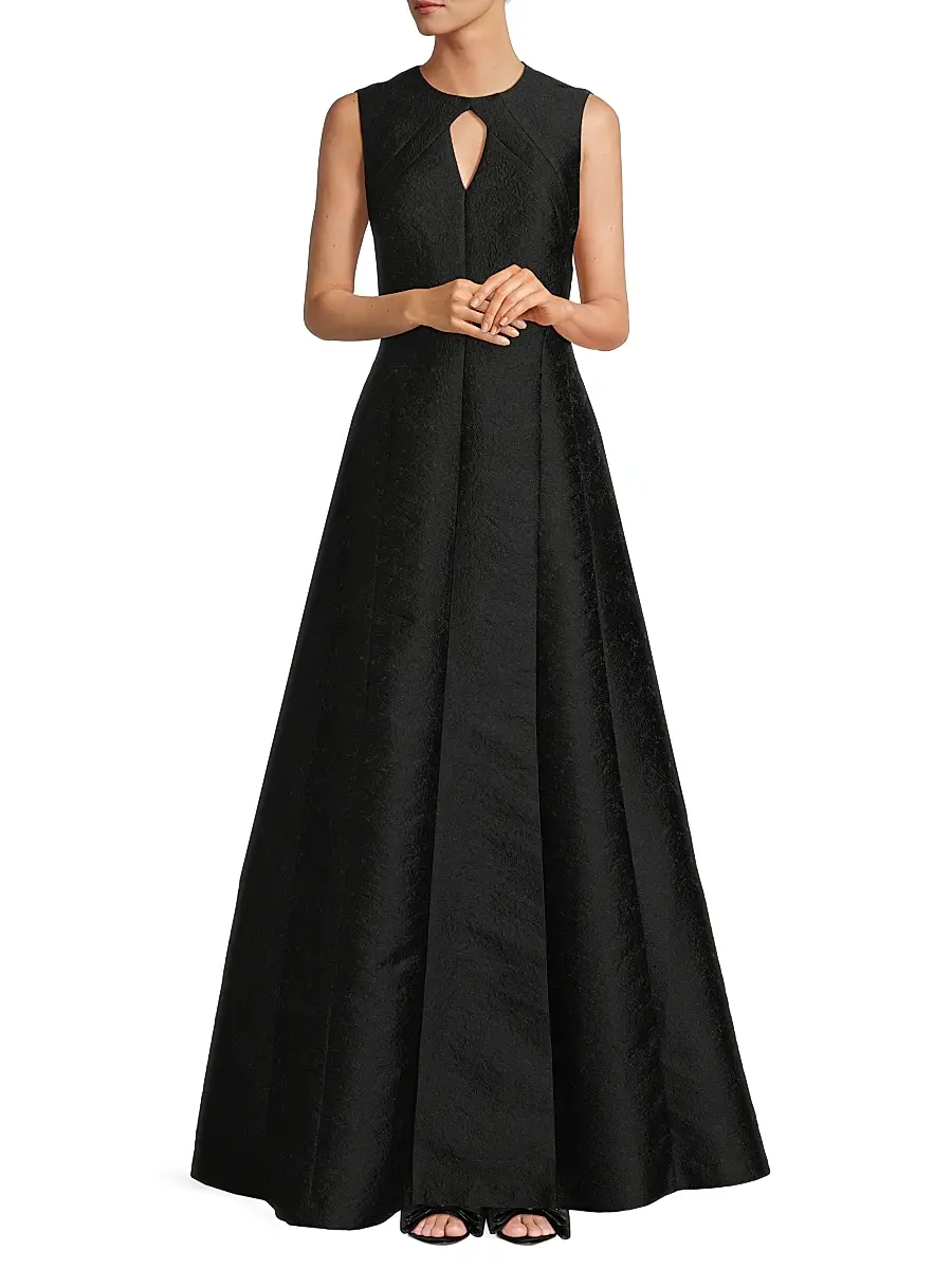 Kay Unger Women's Gabriella Jacquard Gown | Thumbnail 2