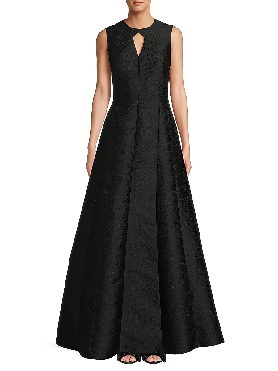 Kay Unger Women's Gabriella Jacquard Gown | Thumbnail 3