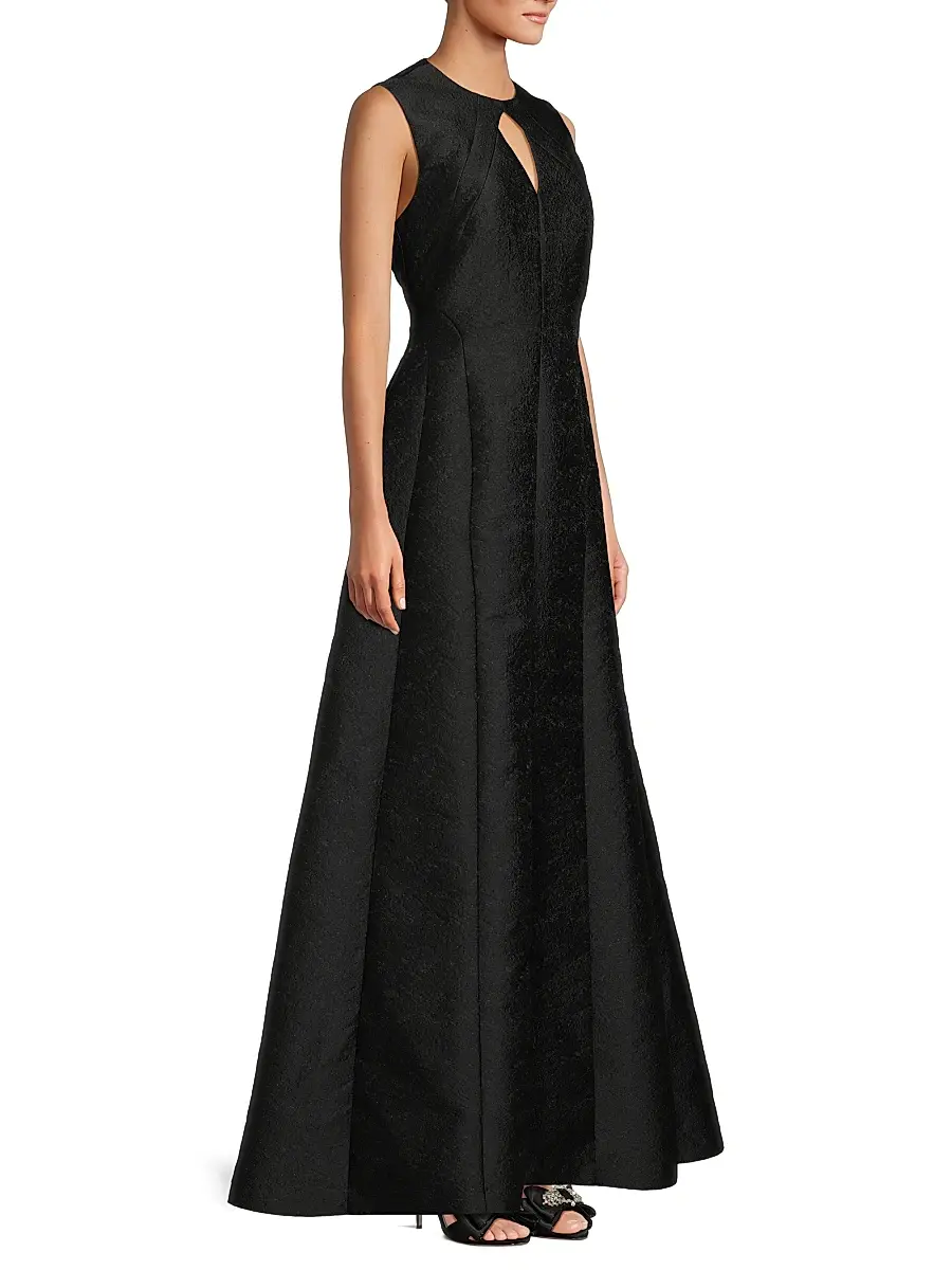 Kay Unger Women's Gabriella Jacquard Gown | Thumbnail 4