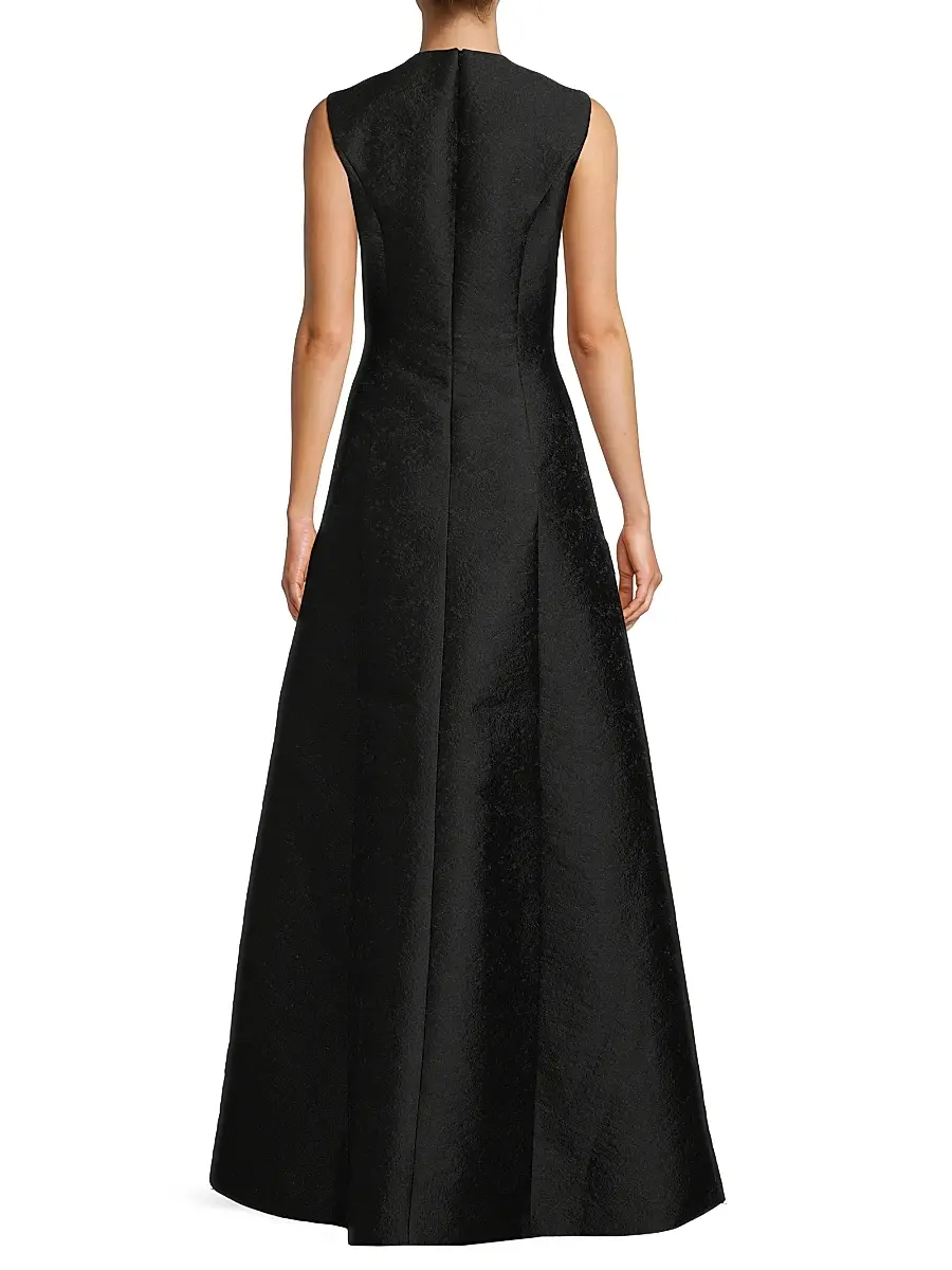 Kay Unger Women's Gabriella Jacquard Gown | Thumbnail 5