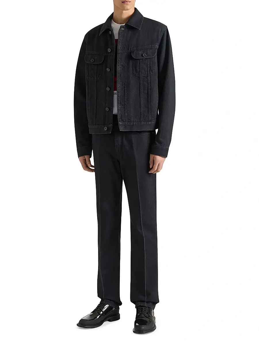 Givenchy Men's Jacket in Denim - Black | Thumbnail 2 Givenchy Men's Jacket in Denim - Black | Thumbnail 2