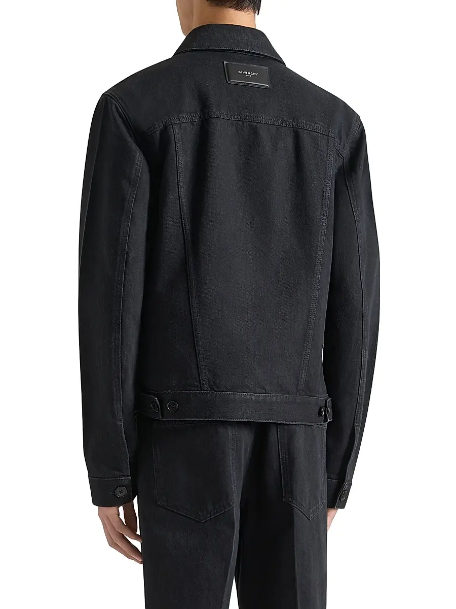 Givenchy Men's Jacket in Denim - Black | Thumbnail 4 Givenchy Men's Jacket in Denim - Black | Thumbnail 4