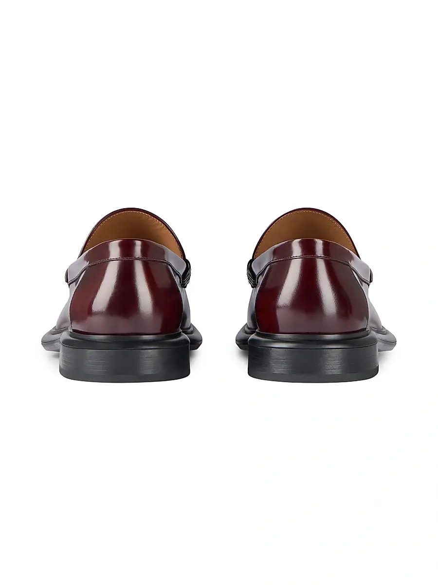 Givenchy Men's Gent Loafers in Brushed Leather - Burgundy | Thumbnail 6 Givenchy Men's Gent Loafers in Brushed Leather - Burgundy | Thumbnail 6