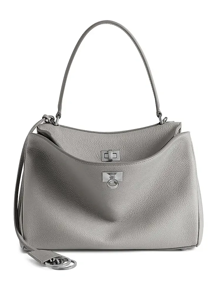 Balenciaga Women's Rodeo Small Grained Calfskin Top Handle Bag