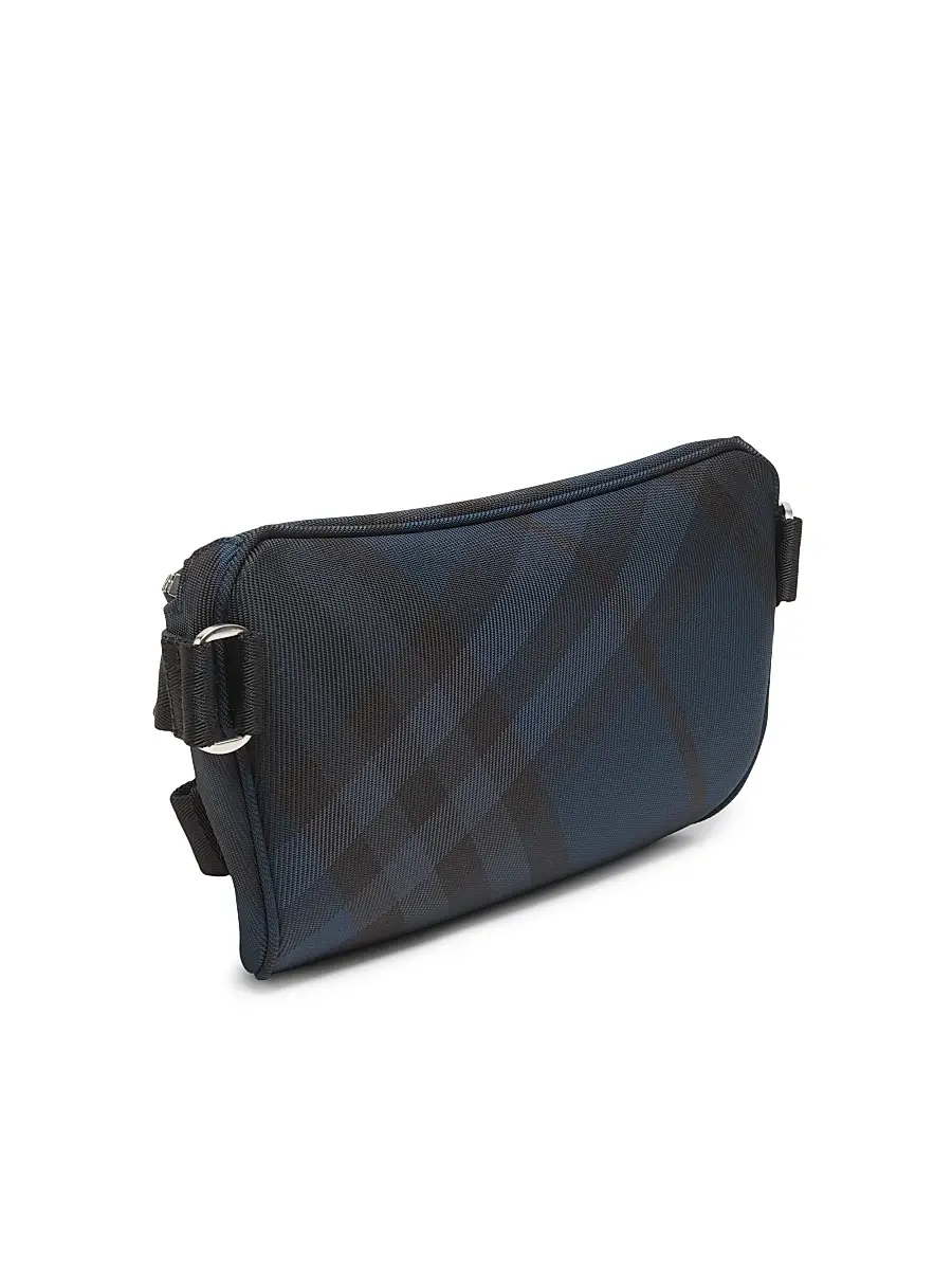 Burberry Men's Grid Belt Bag - Navy | Thumbnail 3