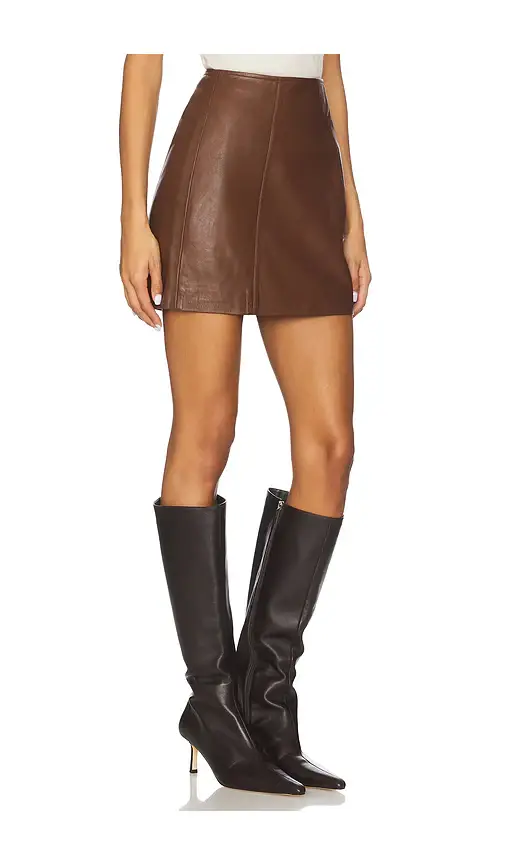 Cami NYC Cillian Genuine Leather Mini Skirt | Thumbnail 2 Cami NYC Cillian Genuine Leather Mini Skirt | Thumbnail 2