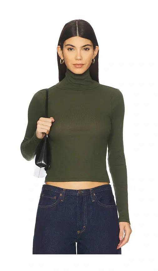Bobi Crop Turtleneck Top | Image 1 Bobi Crop Turtleneck Top | Image 1