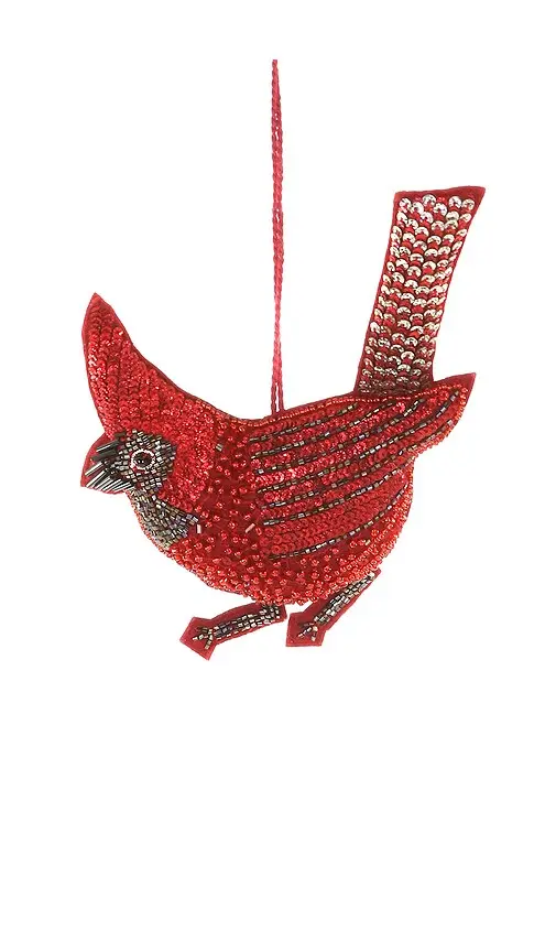 Cody Foster & Co Sequined Cardinal Ornament