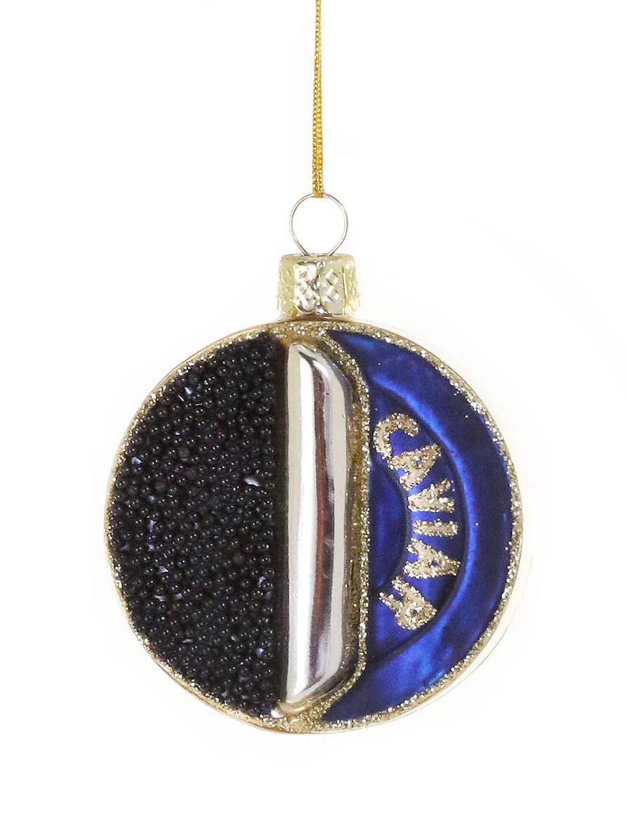 Cody Foster & Co Caviar Tin Ornament