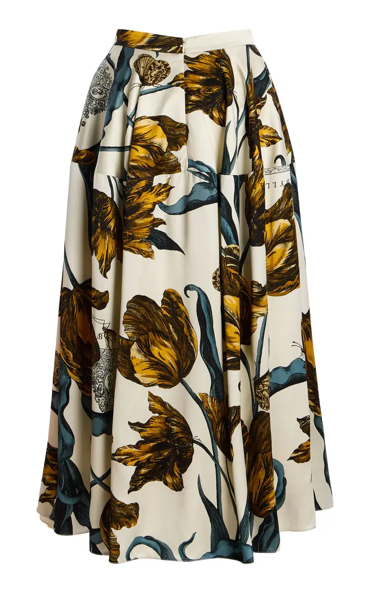 Erdem Printed Midi Skirt | Thumbnail 5 Erdem Printed Midi Skirt | Thumbnail 5