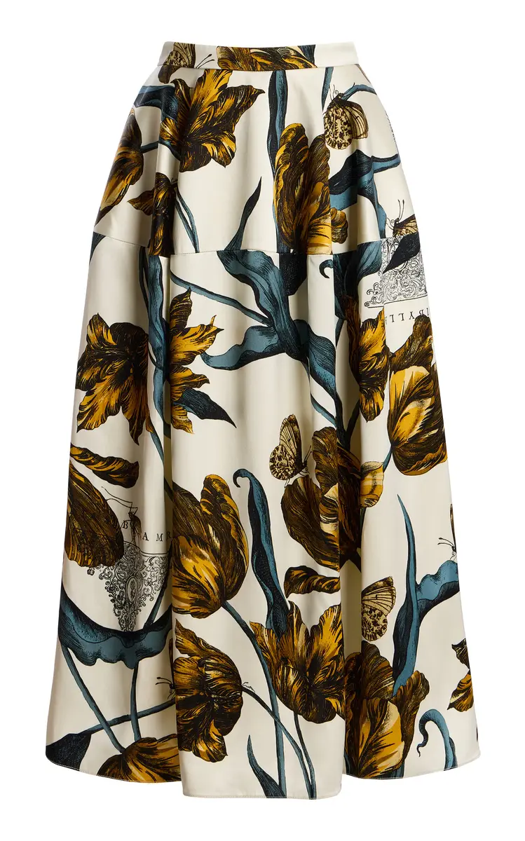 Erdem Printed Midi Skirt | Thumbnail 7 Erdem Printed Midi Skirt | Thumbnail 7