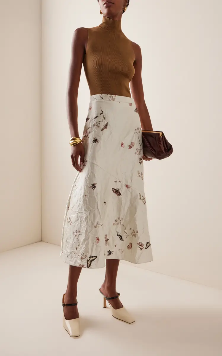 Erdem Printed Midi Skirt | Thumbnail 2