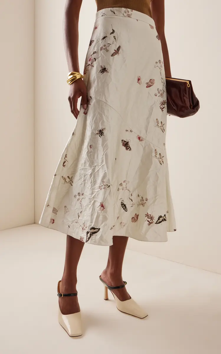 Erdem Printed Midi Skirt | Thumbnail 3