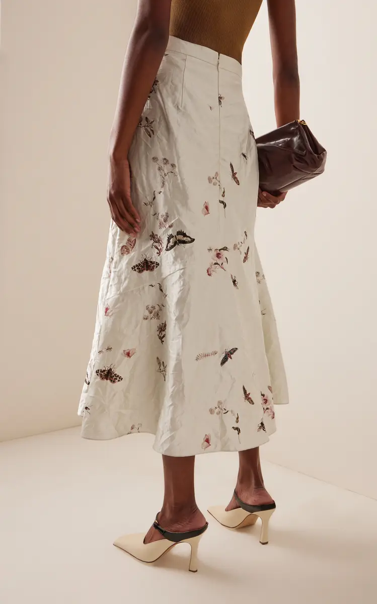 Erdem Printed Midi Skirt | Thumbnail 4
